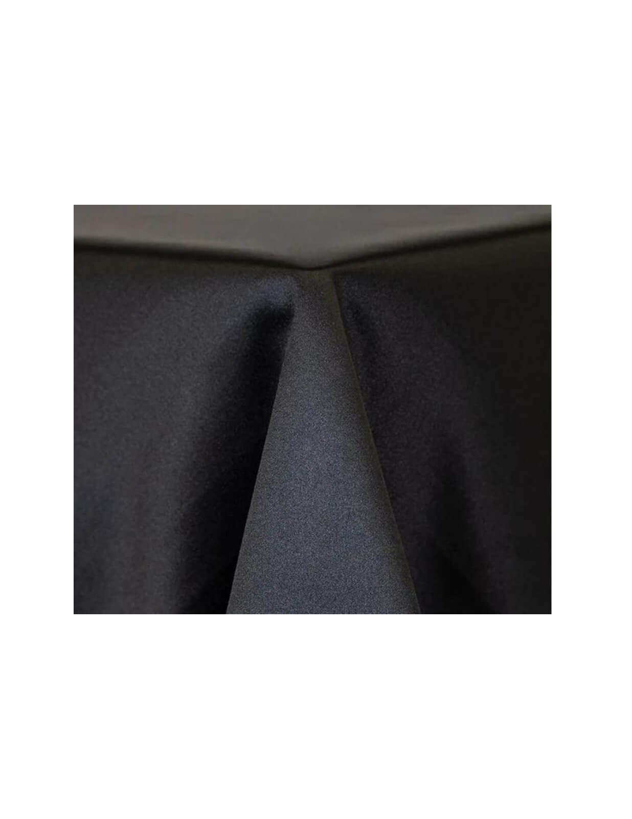 black theme wedding idea black table cloth satin rent in Vaughan