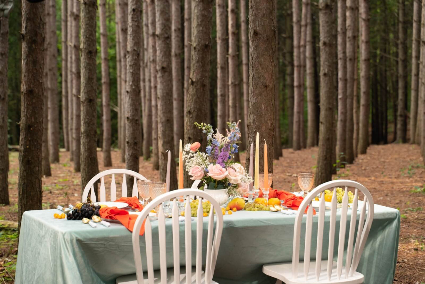 Green Table cloth rent for any event in Vaughan