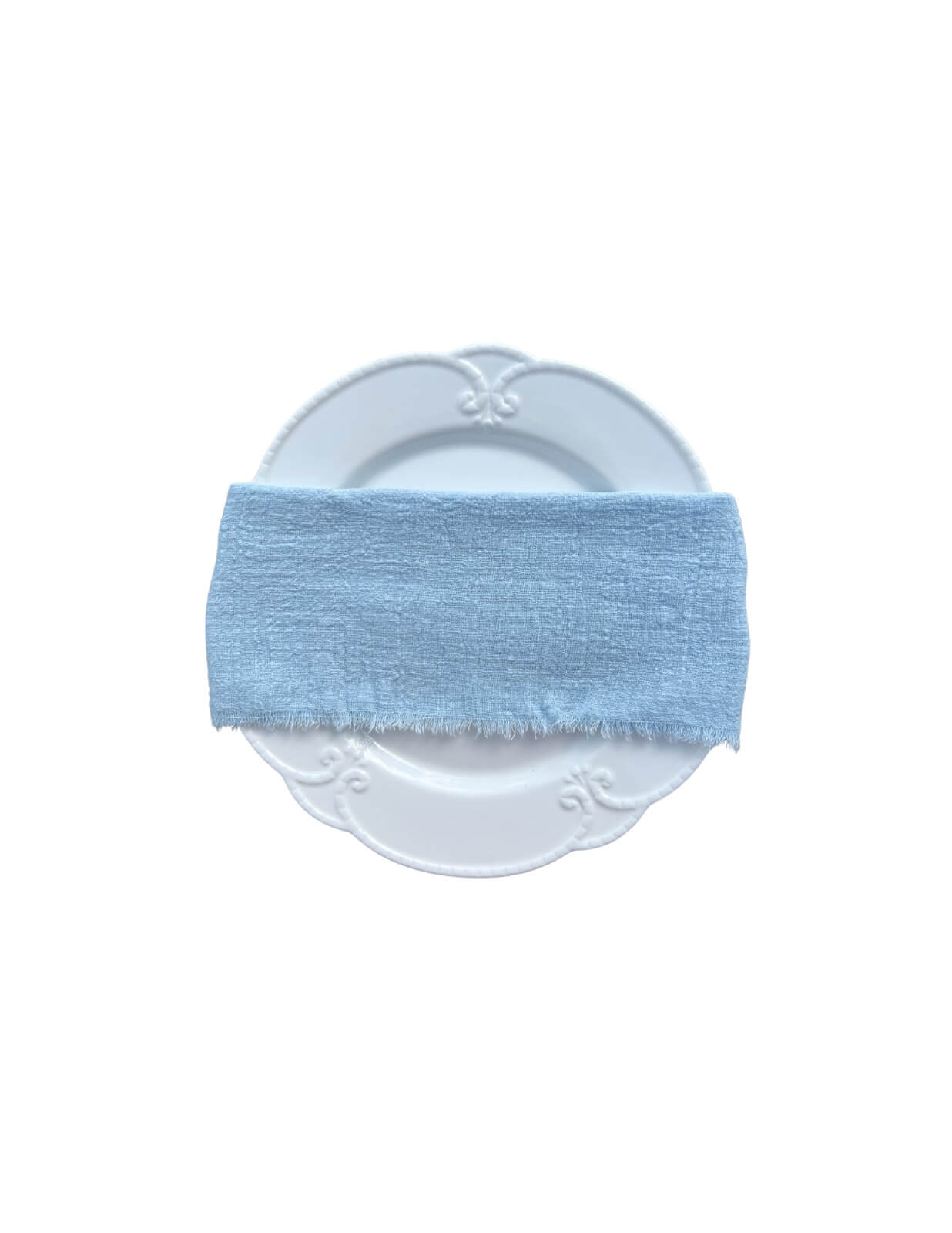 baby blue cheesecloth napkin rental for baptism in Vaughan area