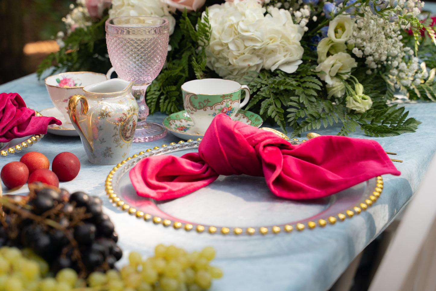 hot pink napkin rent for any event in Vaughan