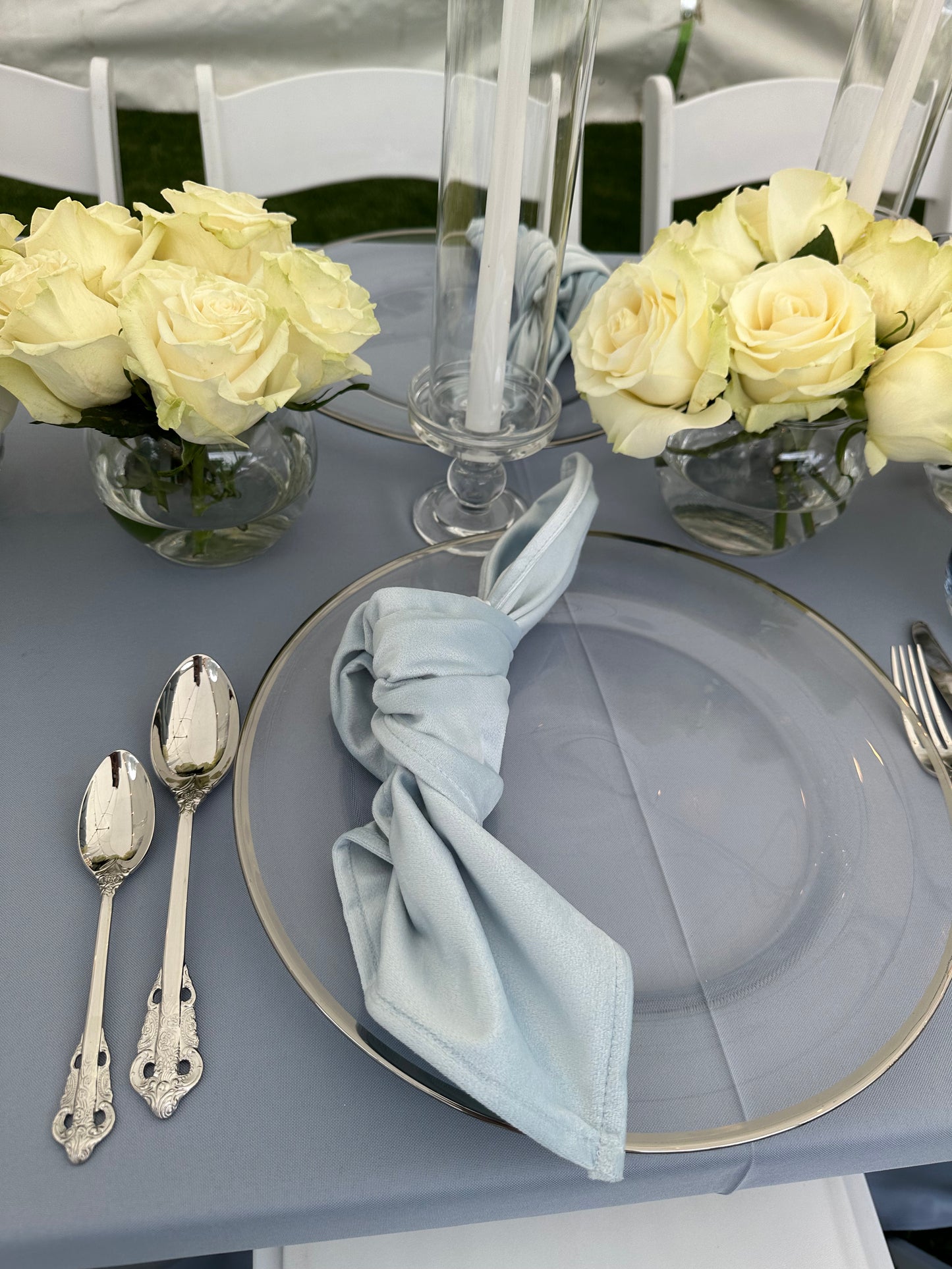 light blue napkin rental in Vaughan for special event