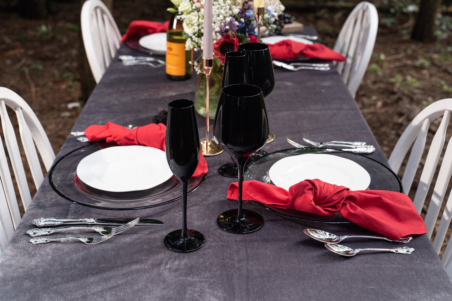 red linen napkin rent in Vaughan for wedding