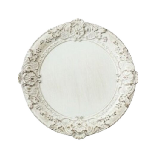 Acrylic Vintage Porcelain Charger Plate