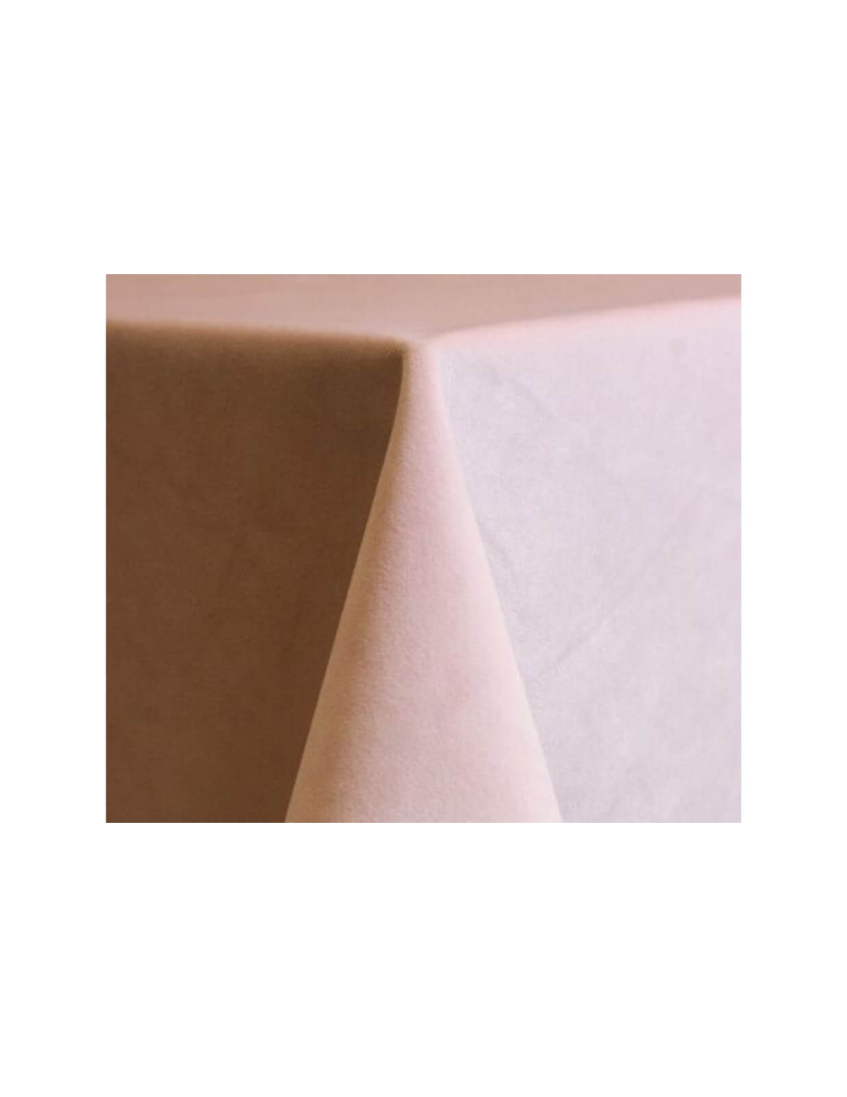 Blush pink Velvet table cloth rent in Vaughan