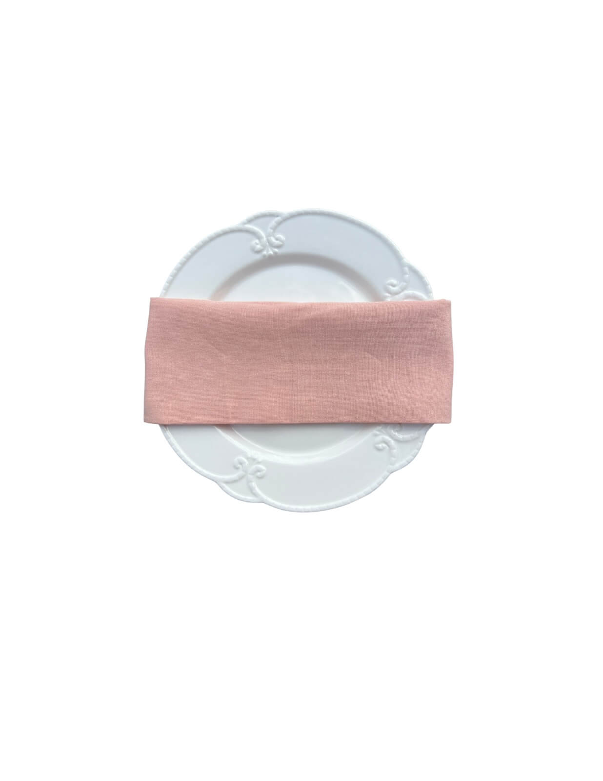 Blush pink linen cotton napkin rent in Toronto for wedding