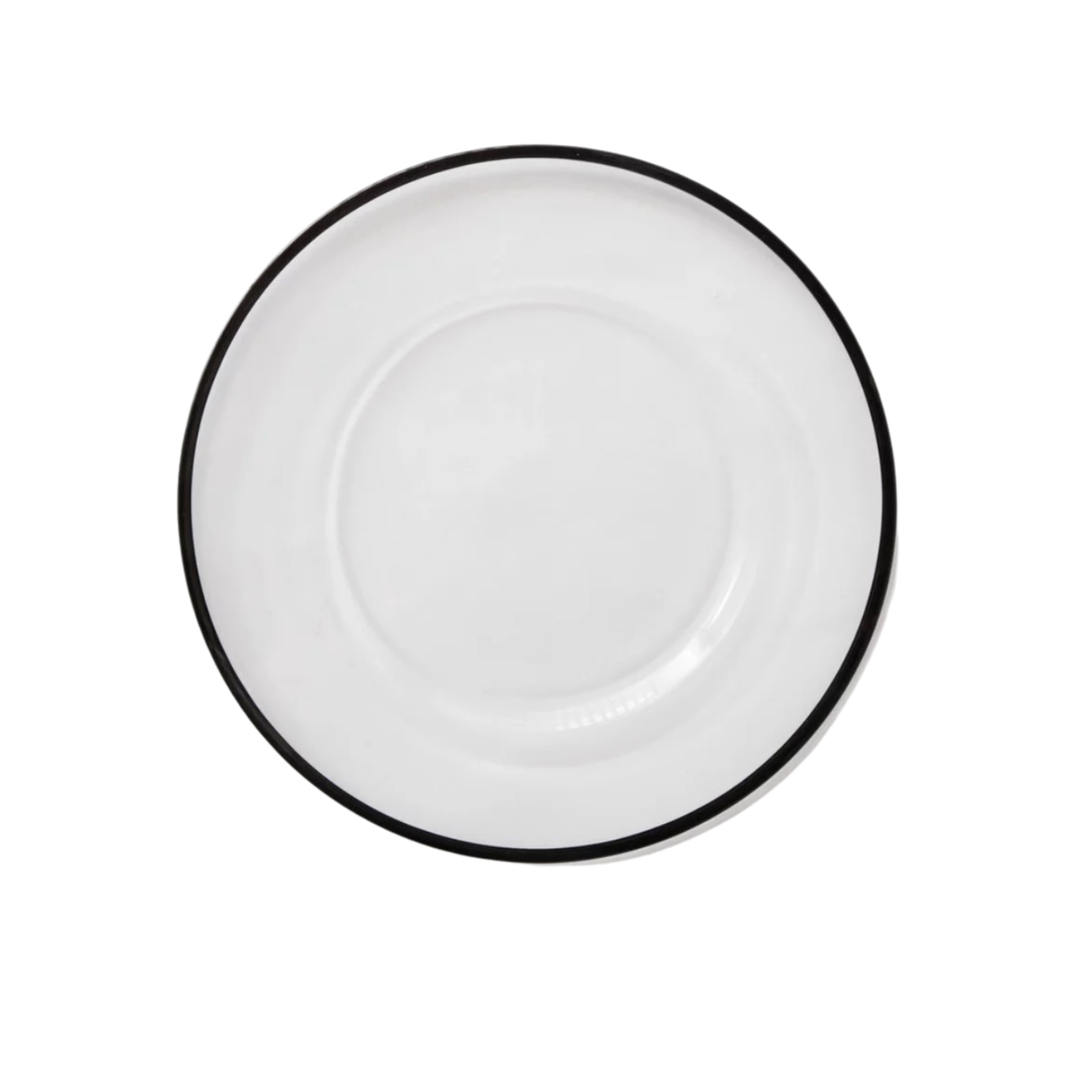 Glass Black Rim Charger Plate Rent in Toronto Black and White Wedding design