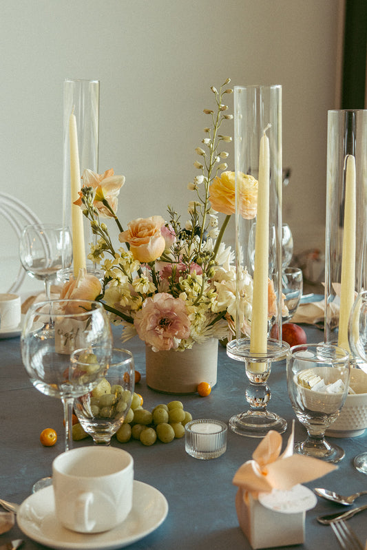 Glass candle holder yummi candle rent in Toronto