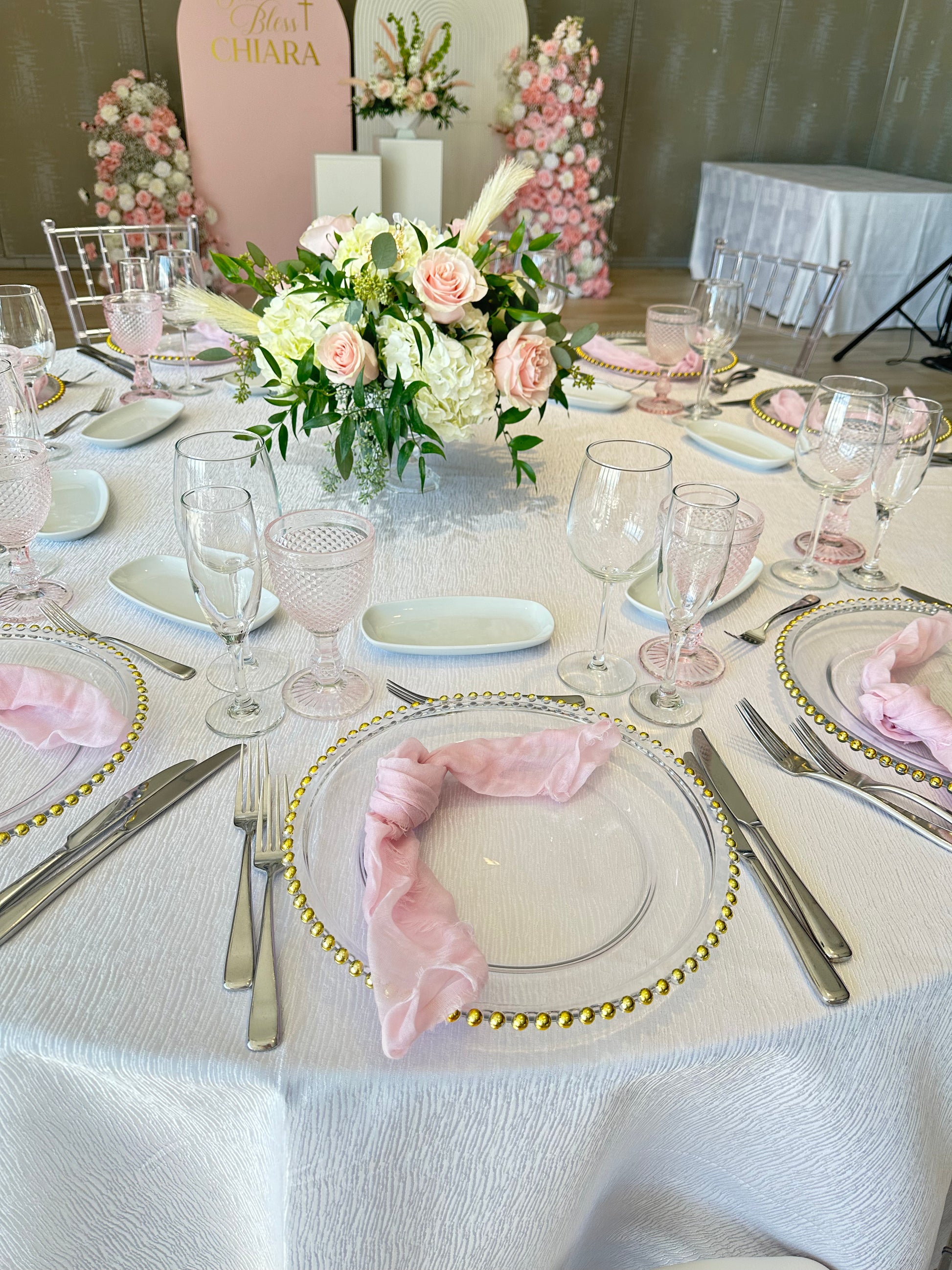 Pink Cheesecloth Napkin for Rent in Toronto 