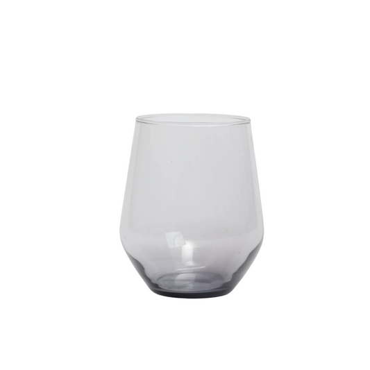 Smoky Black Stemless Water Glass