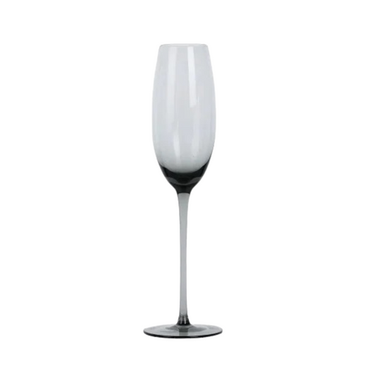 Smoky Black Champagne Glass