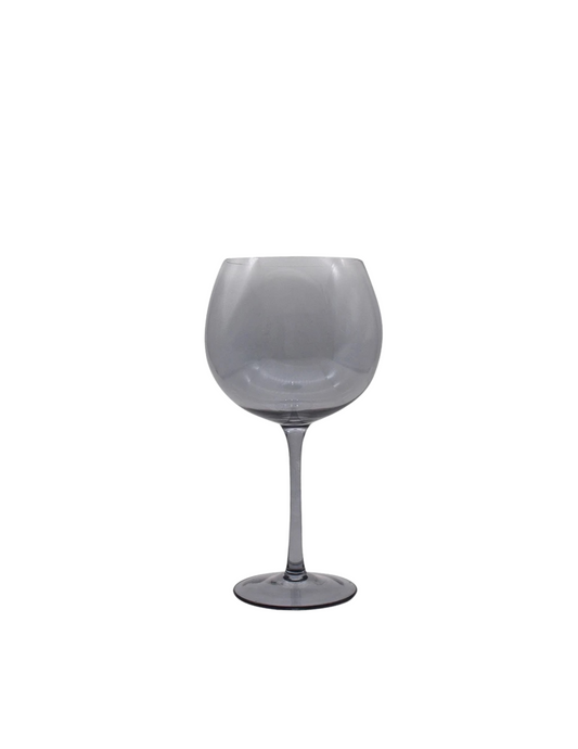 Smoky Black Wine Glass