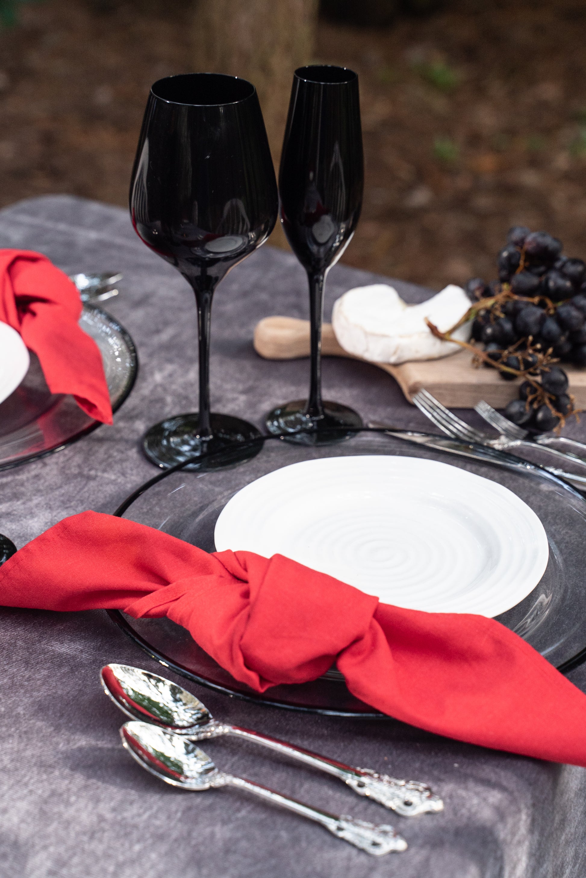 red and black luxury wedding rental in Vaughan