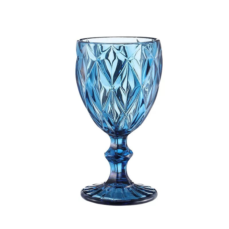 Blue goblet for wedding or baby shower event rental in Vaughan