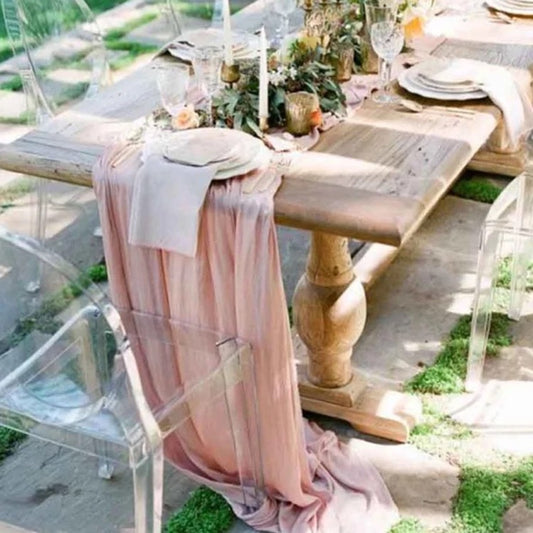 Blush Pink Table runner rent in Mississauga for any special event