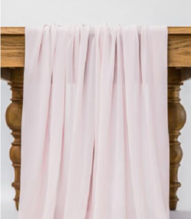 Pink chiffon table runner rent in Toronto for any special event