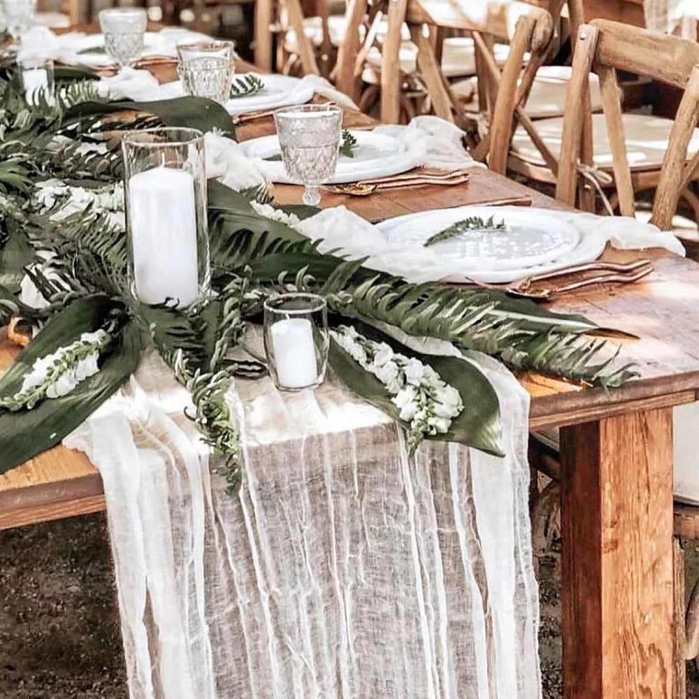 White table runner rent in Toronto for any special event 