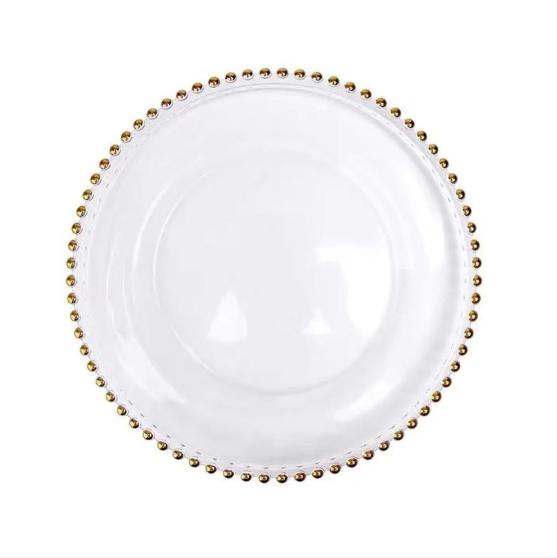GOLD beaded Charger plate